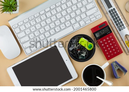 Office accessories for business management.