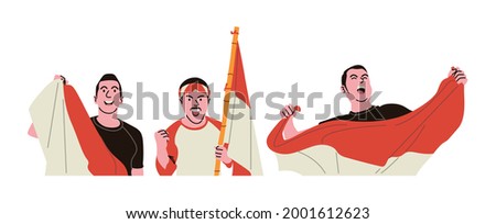 When Indonesia's independence day, the community welcomes it with joy Royalty-Free Stock Photo #2001612623