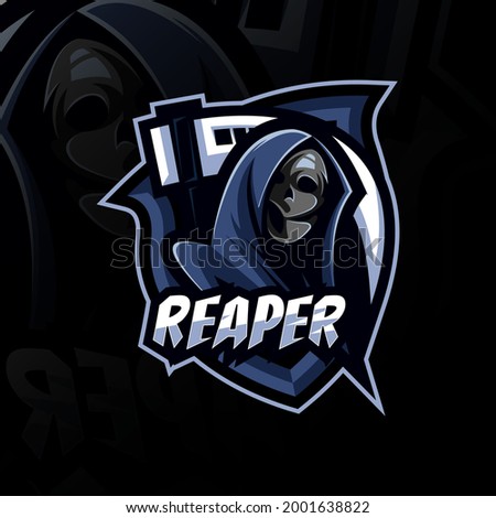 Reaper mascot logo template design