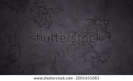 Beautiful abstract grungy Black stucco wall background with space for text. Dark concrete floor or old grunge background with black