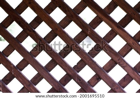 Old wood lattice for background
