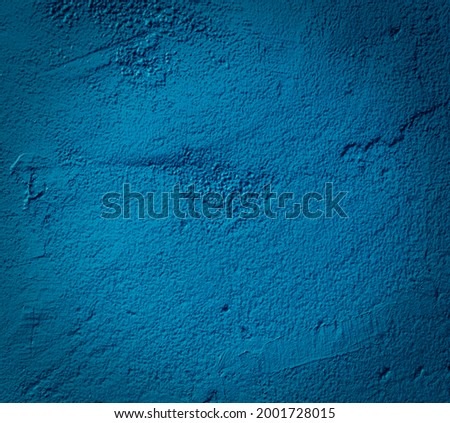 Beautiful Abstract Grunge navy blue stucco wall background. Artistic creative background of strokes brush. Vintage Dark Stylized Texture Banner With Space For for design.