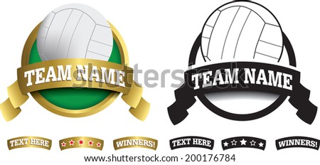 sports badge or icon isolated on a white background