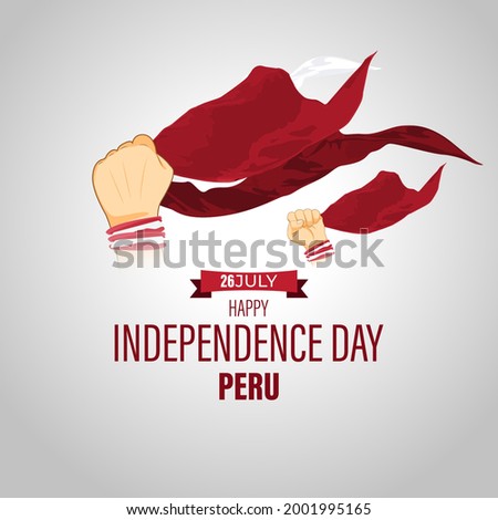 vector illustration for Peru independence day