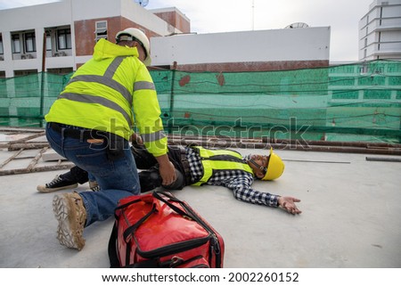 Accident assistance in construction work