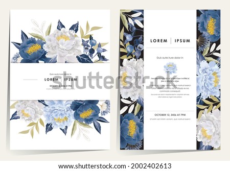  Vector illustration of floral frame set in spring. Design for cards, party invitation, Print, Frame Clip Art and Business Advertisement and Promotion 