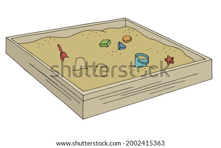 Sandbox graphic color isolated sketch illustration vector Royalty-Free Stock Photo #2002415363