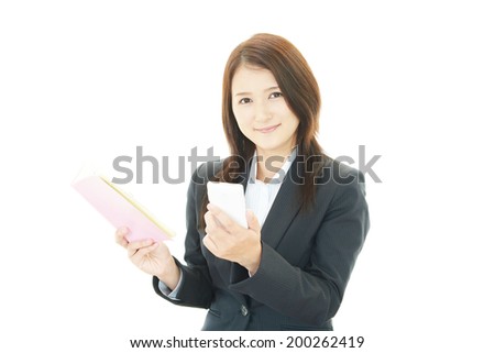 Woman with smart phone