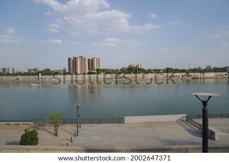 Sabarmati river in Ahmedabad India Royalty-Free Stock Photo #2002647371
