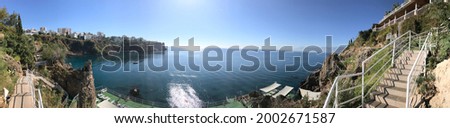 beautiful sea view, cliff, panorama