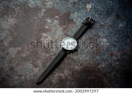 Simple wristwatch. Image of Business.