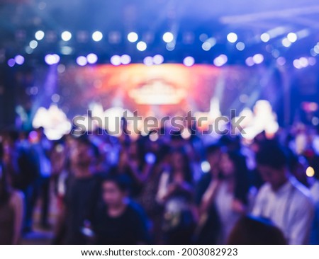 Concert event Crowd people music festival Blur background