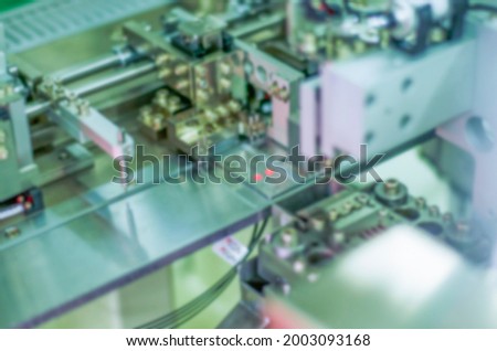 Blur background Industrial machine in the factory semiconductor industry