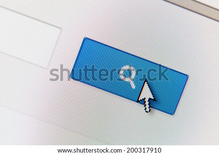 Close up of search button. Concept of popularity of search engines Royalty-Free Stock Photo #200317910