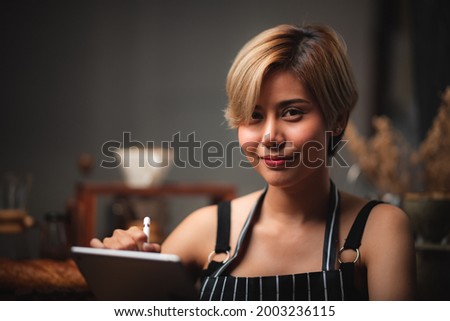portrait of young asian woman person smiling, beautiful female pretty are happy and attractive with cheerful face, lady girl business confidence smile and have a fresh face