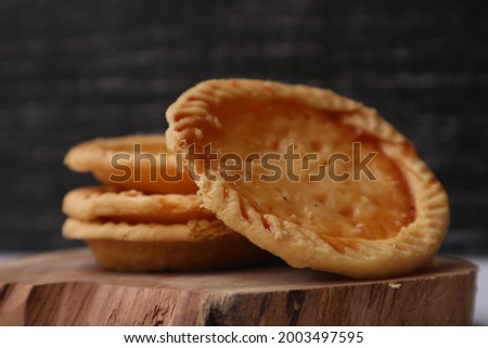 Milk Pie (Pie Susu) is a popular snack in Bali with a sweet and creamy taste. Royalty-Free Stock Photo #2003497595