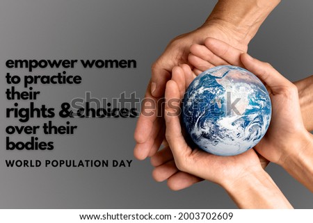 world population day message 11 july Royalty-Free Stock Photo #2003702609