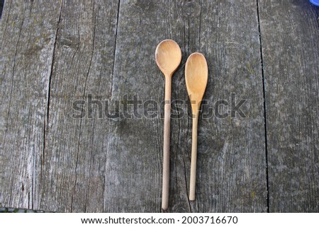 two wooden spoons reference picture