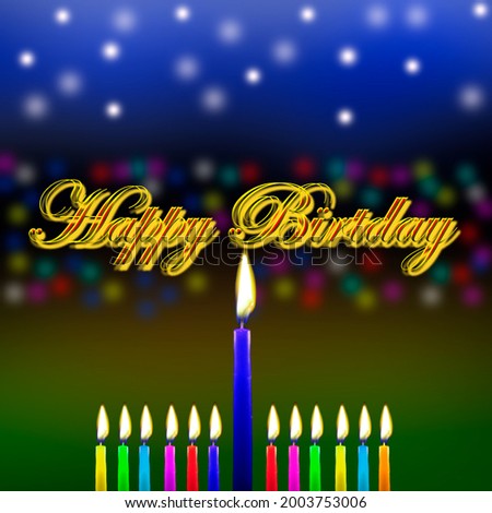 happy birthday wishes with beautiful color combinations