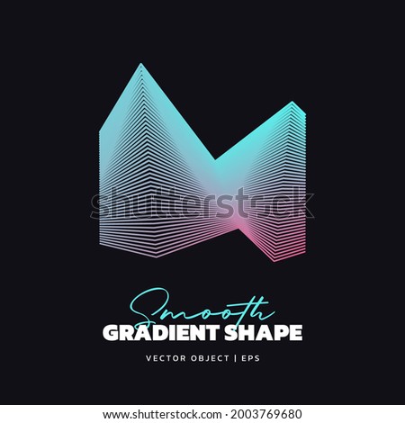 Abstract futuristic wavy shapes. Blended transparent gradients. Futuristic vector illustration badge. Smooth fluid bubbles with flame effect.