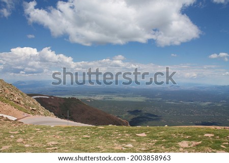 pikes peak summit scenic overlook in Colorado Springs