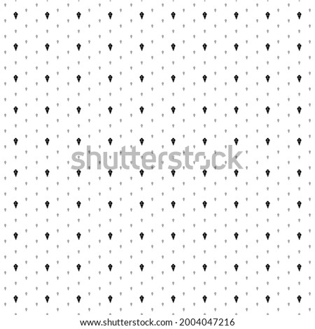 Square seamless background pattern from geometric shapes are different sizes and opacity. The pattern is evenly filled with small black ice cream balls symbols. Vector illustration on white background