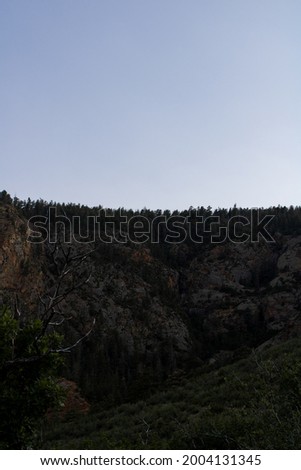 Colorado Springs mountain landscape with a skyline