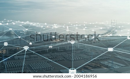 Transportation and technology concept. ITS (Intelligent Transport Systems). Mobility as a service. Royalty-Free Stock Photo #2004186956