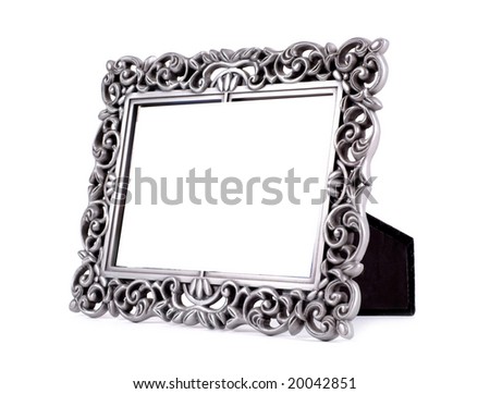 Table photo frame isolated on white