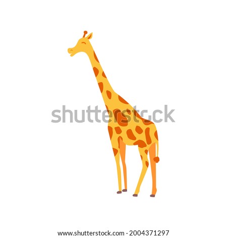 Girrafe cute vector, suitable for story book child. etc