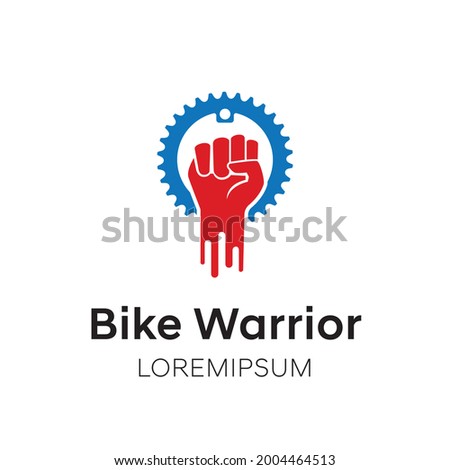 Bike Warrior logo or symbol template design
