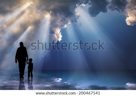 Father & Child - The Father's love Royalty-Free Stock Photo #200467541