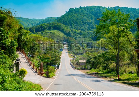 Roads and mountains, tourist attractions, Chiang Mai, Thailand