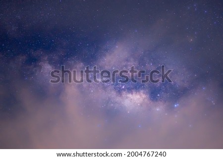 Milky way galaxy on night sky background, blurred clouds over milkiy waw star is beautiful wallpaper, bright star galaxy on night nature abstract of scene 