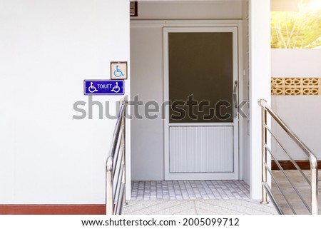 Restrooms and signs for the elderly or disabled, international standards,Universal Design
