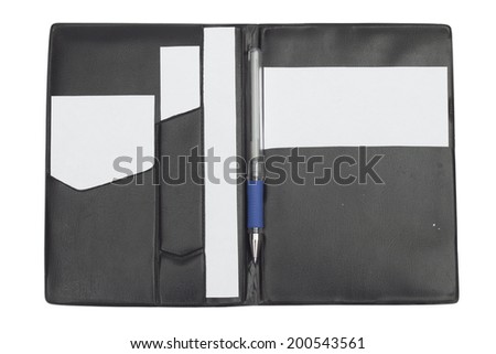 notebook on the white background