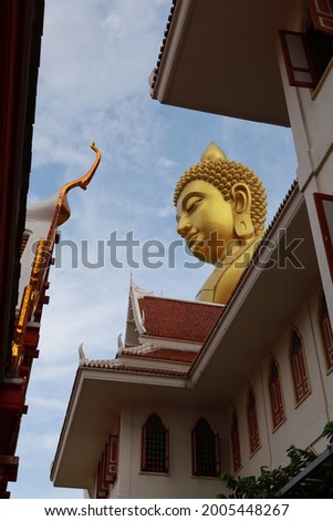 The Golden Biggest Buddha Statue in Bangkok, Thailand Stock Photos