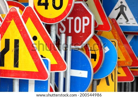Signs, traffic