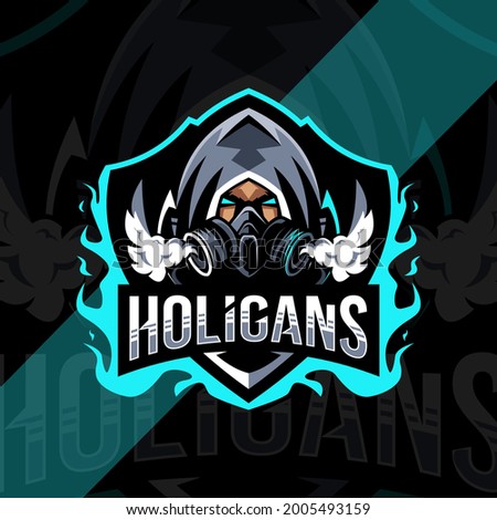 Holigans mascot logo esport design