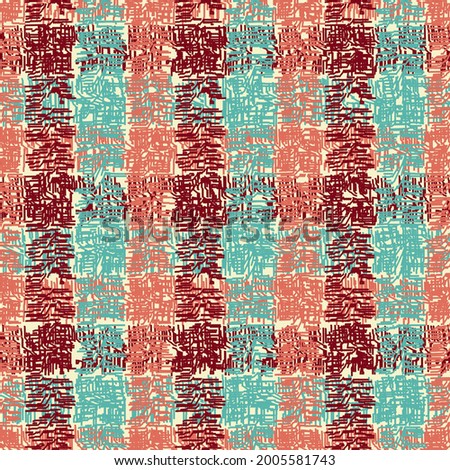 Seamless abstract pattern from vertical and horizontal stripes. Tartan.
