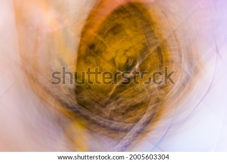 Abstract white orange brown curved background. Temporary portal to other worlds. Photo effect.