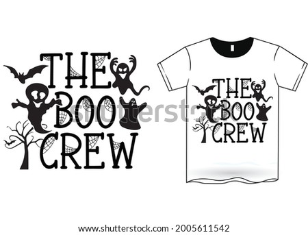 The Boo Crew Halloween T-Shirt Royalty-Free Stock Photo #2005611542