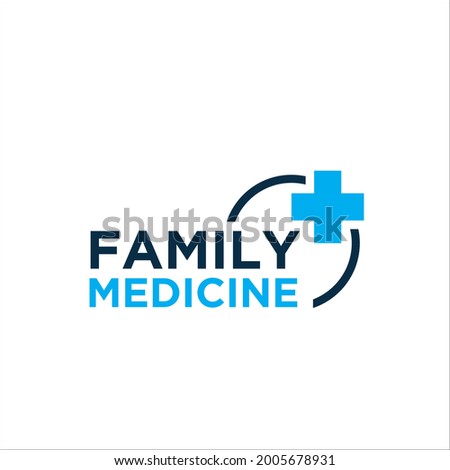 family medicine clinic service for health care logo designs