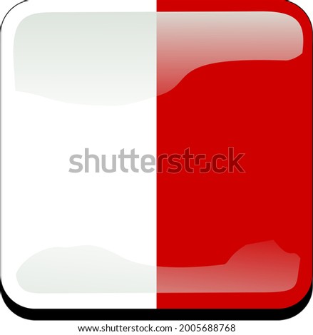 Country Flag Symbol For Malta, With Iso-3166-1 Naming Convention