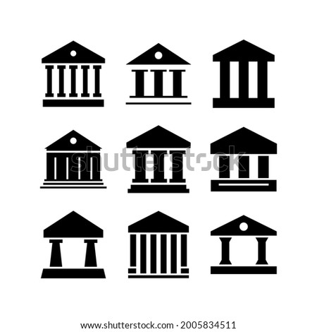 bank icon or logo isolated sign symbol vector illustration - Collection of high quality black style vector icons
