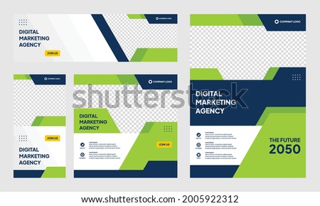 modern creative corporate brochure design background template and social media post banner story vector illustration