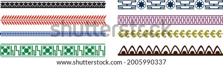 Simple decorative borders and background art