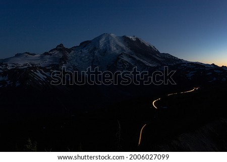 Blue Hour In Mt Rainier National Park