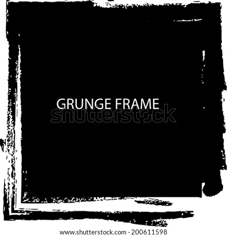 Grunge frame. vector template