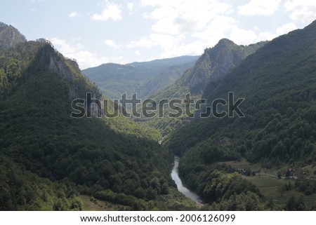River canyon in mountains. High quality photo. Selective focus Royalty-Free Stock Photo #2006126099